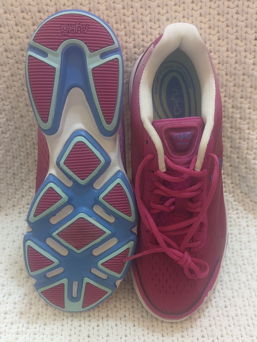 Ryka Magenta and Blue Women's Training Sneakers